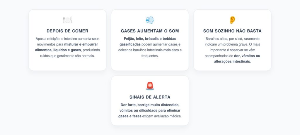 Barriga Roncando Depois de Comer: 4 Sinais para Saber Quando se Preocupar