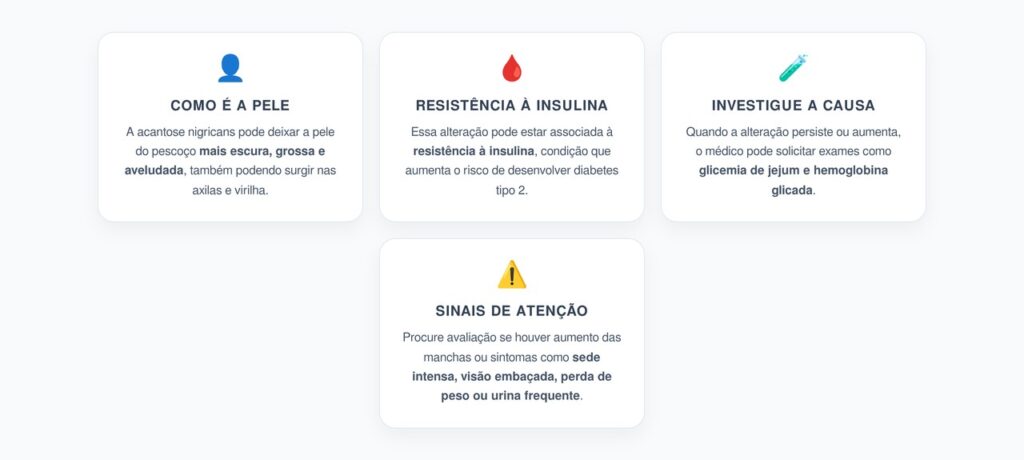 Pescoço Escuro e Grosso: Pode Ser Sinal de Resistência à Insulina