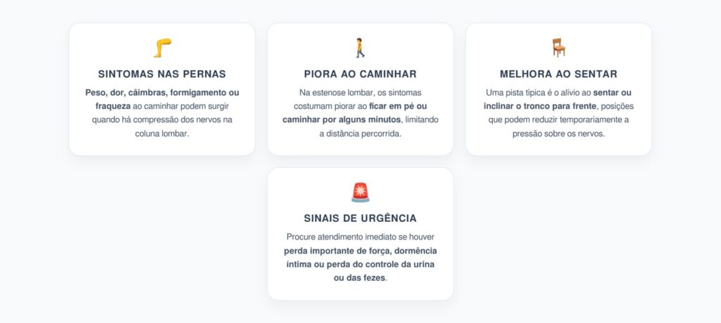Peso e Dor nas Pernas ao Caminhar: Pode Ser Estenose Lombar