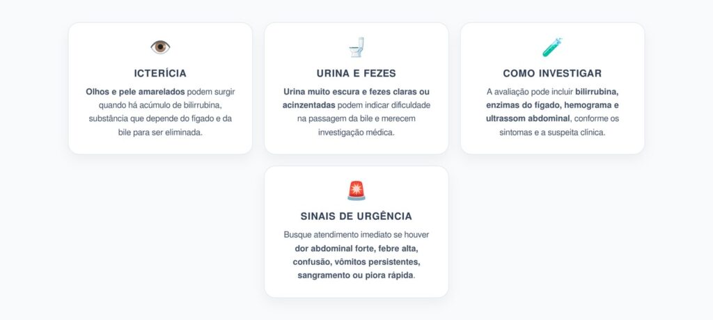 Olhos Amarelados, Urina Escura e Fezes Claras: Sinais de Alerta para Fígado e Bile