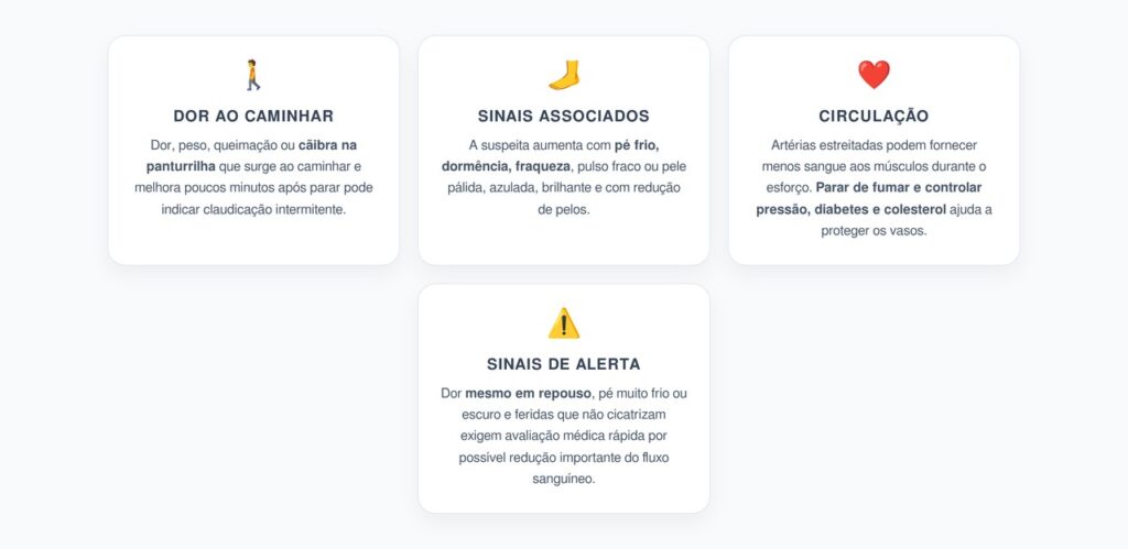Dor na Panturrilha ao Caminhar: Sinais de Má Circulação nas Artérias