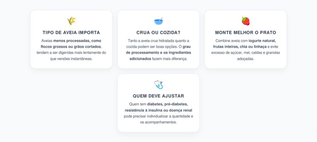 Aveia Crua ou Cozida: Qual Ajuda Mais a Evitar Picos de Açúcar no Café da Manhã?
