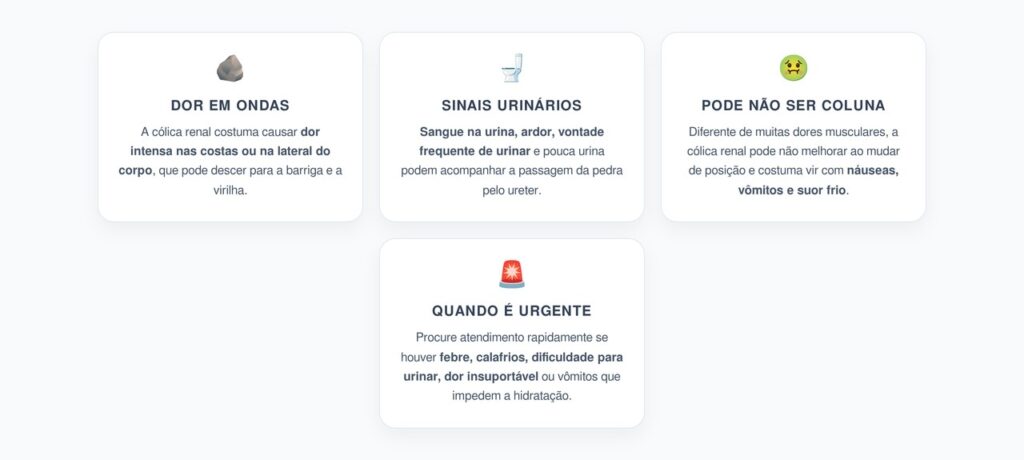 Dor nas Costas que Desce para a Virilha: Quando Pode Ser Pedra no Rim