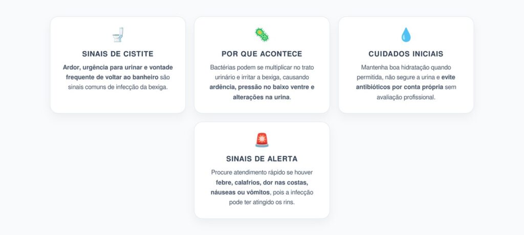 Ardor ao Urinar e Vontade Frequente: Sinais de Infecção na Bexiga