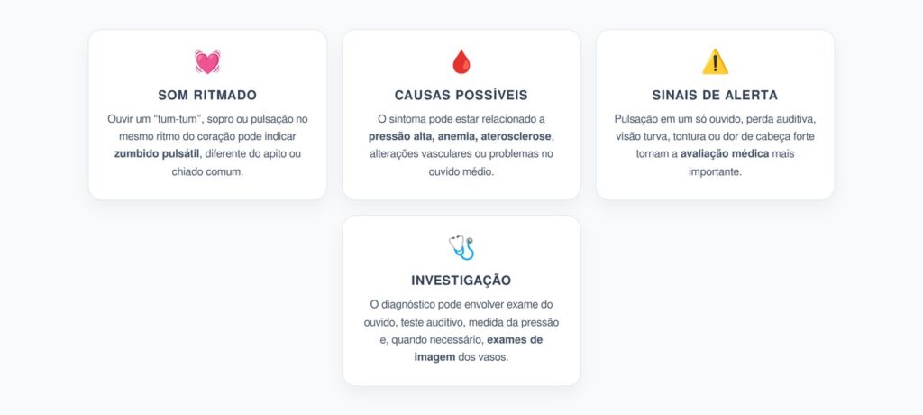 Ouvir o Coração no Ouvido: Sinais de Zumbido Pulsátil que Exigem Atenção