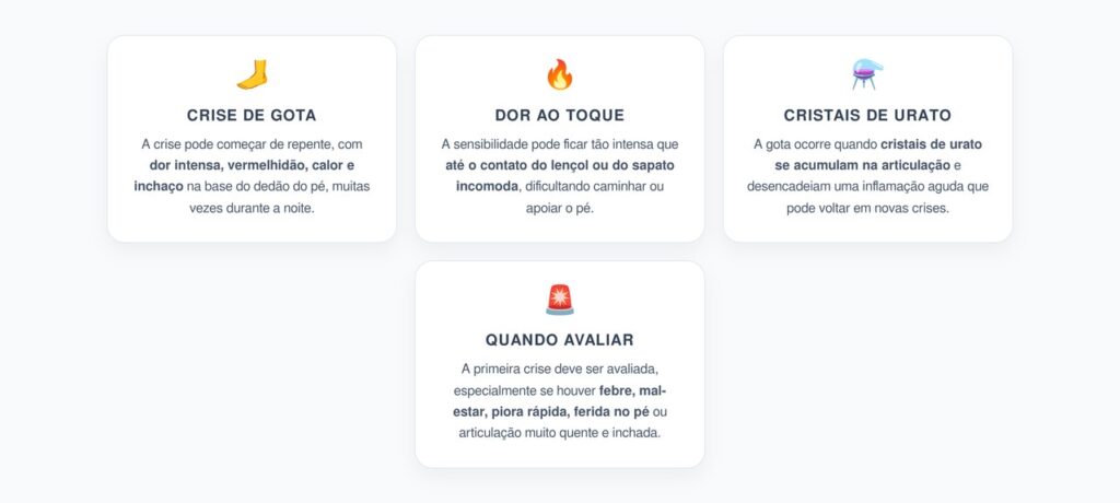 Gota no Dedão: Dor Intensa, Vermelhidão e Sensibilidade Até ao Lençol
