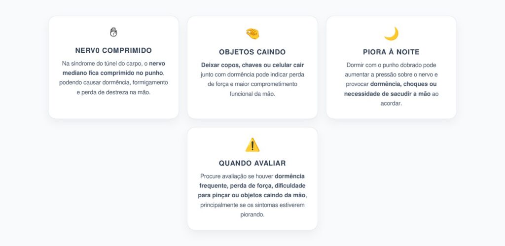 Mão Dormente e Objetos Caindo: Sinais de Síndrome do Túnel do Carpo