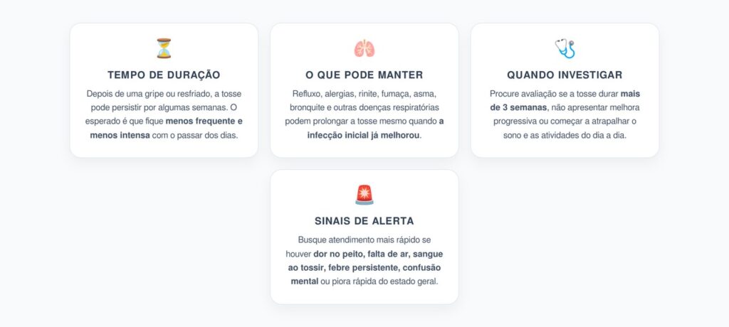 Tosse Depois da Gripe: Quando a Duração Vira Sinal de Alerta