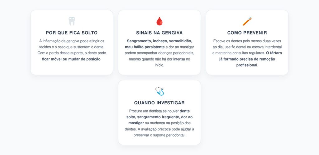 Dente Solto na Vida Adulta: Quando a Gengiva Pode Ser a Causa