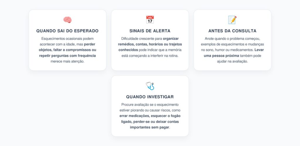 Esquecimento Frequente: Quando Não Convém Culpar Apenas a Idade