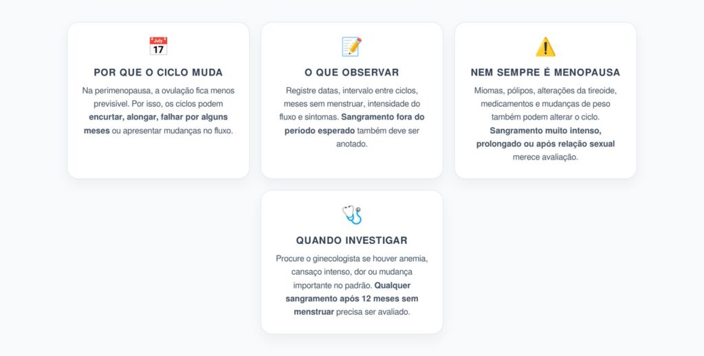 Menstruação Irregular Depois dos 40: Quando Pode Ser Perimenopausa