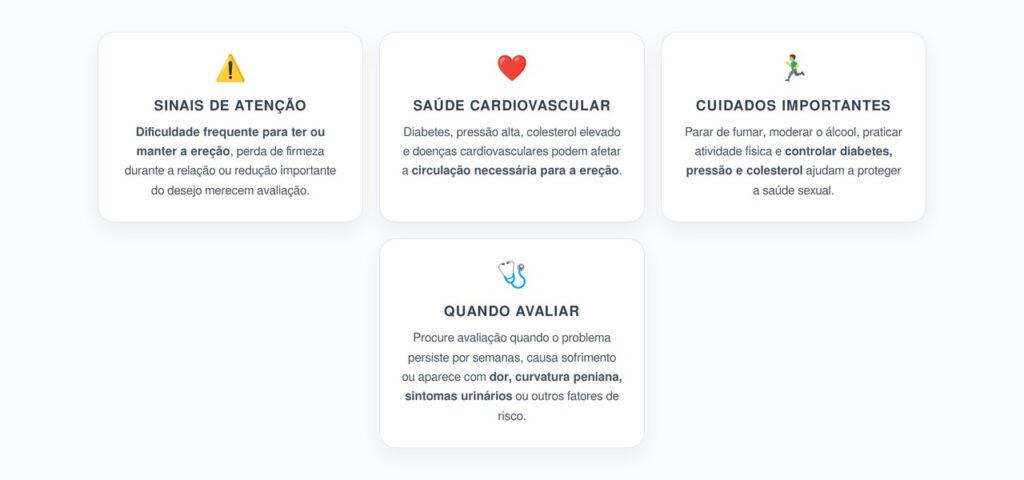 Disfunção Erétil: Quando a Dificuldade de Manter a Ereção Merece Atenção