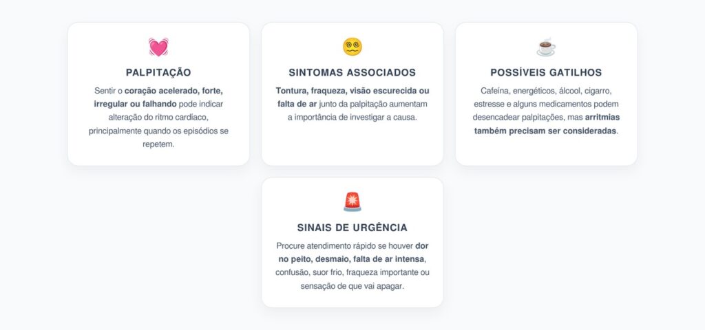 Coração Disparado com Tontura: Sinais de Palpitação que Merecem Atenção