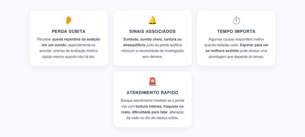 Perda Auditiva Súbita em Um Ouvido: Por Que Procurar Atendimento Rápido