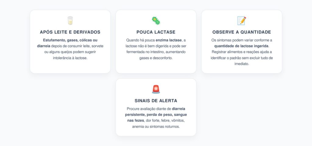 Intolerância à Lactose: Estufamento, Gases e Diarreia Após Consumir Leite