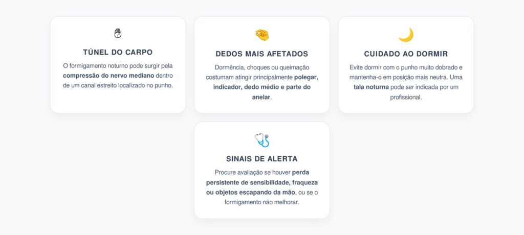 Formigamento nas Mãos à Noite: Quando o Problema Pode Estar no Punho