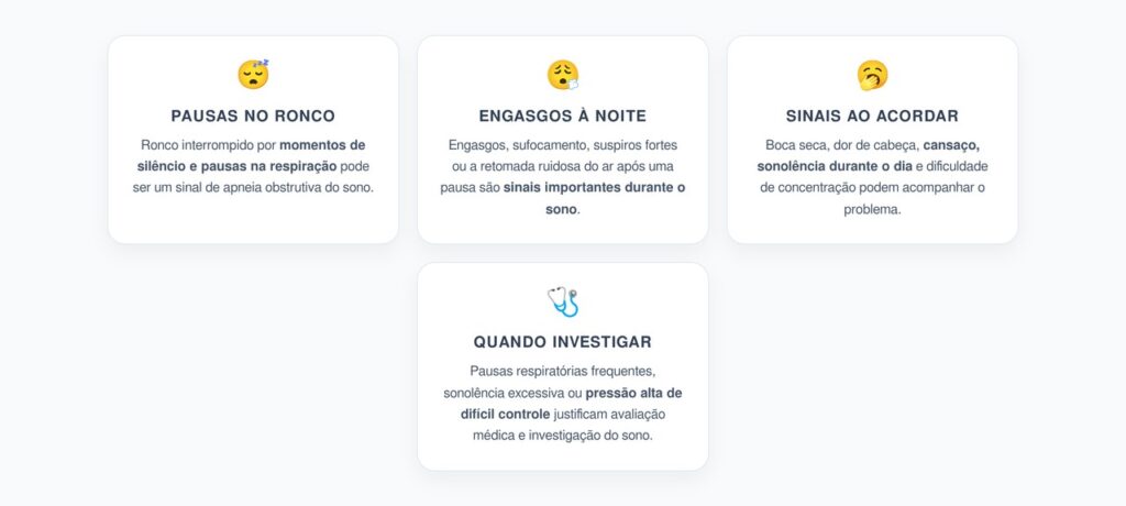 Ronco com Pausas na Respiração: Sinais de Apneia do Sono