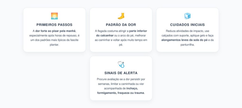 Fascite Plantar: Sinais Típicos da Dor no Calcanhar ao Acordar