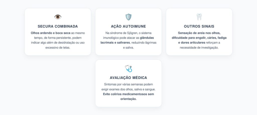 Olhos Ardendo e Boca Seca: Sinais que Podem Indicar Síndrome de Sjögren