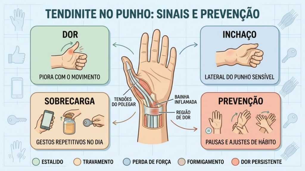 Dor, inchaço, sobrecarga e prevenção orientam os cuidados com o punho.
