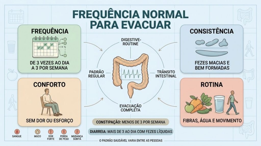 Frequência, consistência, conforto e rotina definem um hábito intestinal saudável.