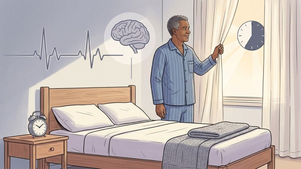 Dormir e despertar em horários consistentes fortalece o ritmo circadiano.