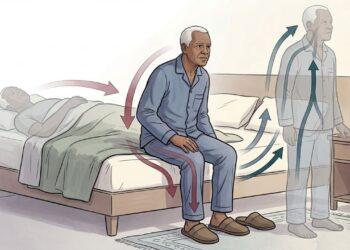 Sentir tontura ao levantar da cama rápido tem nome, é a hipotensão postural, e geralmente é benigna, mas episódios frequentes exigem investigação