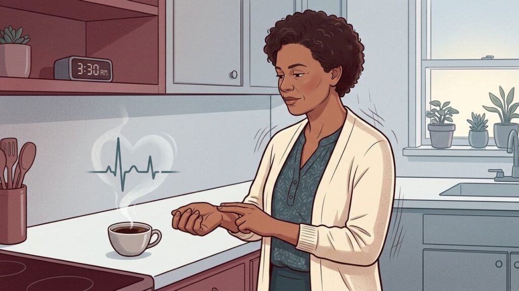 Cafeína, ansiedade e sono ruim podem favorecer extrassístoles passageiras e benignas.