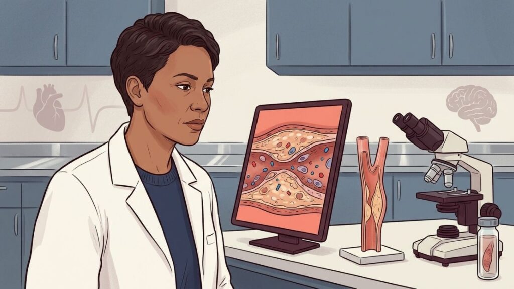 Pesquisadores investigam como partículas plásticas podem se relacionar ao risco cardiovascular.