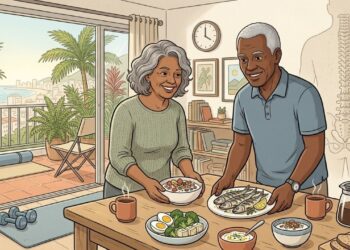 Cinco alimentos que fortalecem os ossos depois dos 50 e ajudam a prevenir a osteoporose junto ao exercício