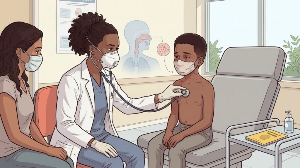 Manchas que começam no rosto após sintomas respiratórios exigem avaliação imediata.