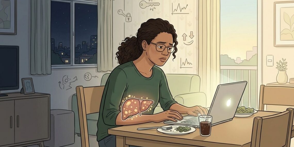 Um estudo recente aponta relação entre sono insuficiente e aumento do risco de gordura no fígado em adultos jovens