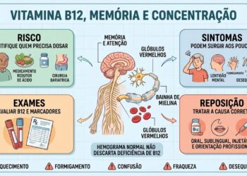 O esquecimento constante e a dificuldade de concentração nem sempre são só idade, podem indicar deficiência de vitamina B12