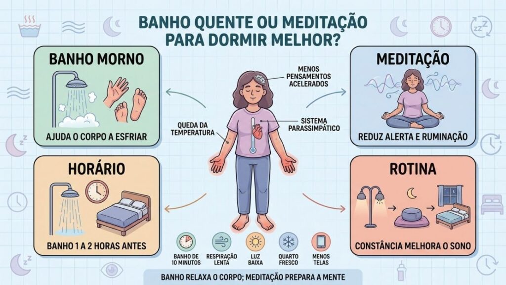 Temperatura, respiração, horário e rotina trabalham juntos para melhorar o sono.