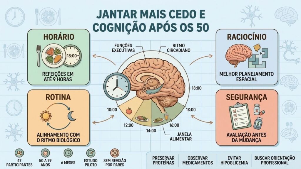 Horário, ritmo circadiano, segurança e cognição resumem os achados do estudo piloto.