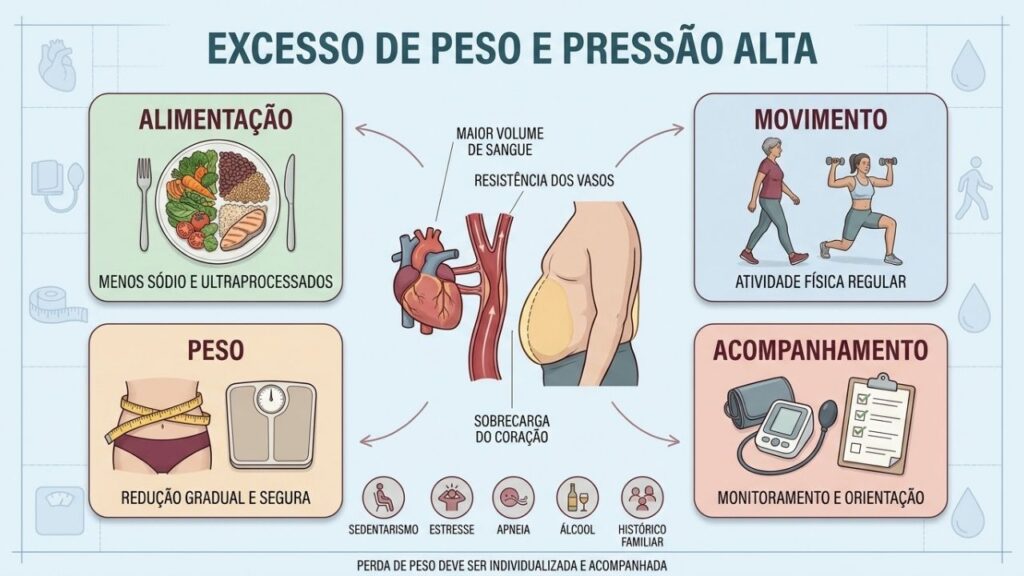 Alimentação, movimento, controle do peso e acompanhamento reduzem a sobrecarga cardíaca.