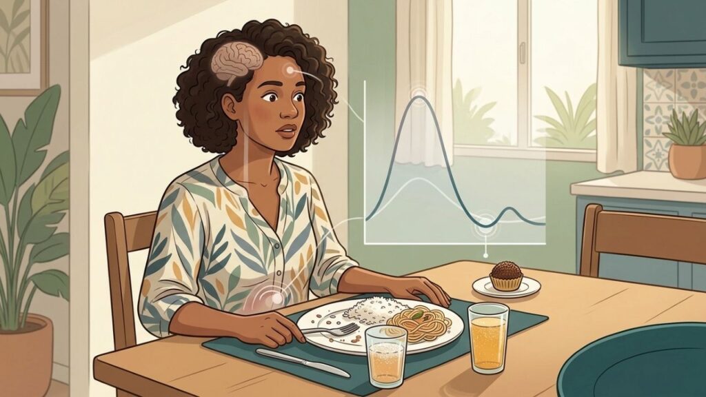 Proteínas, fibras e gorduras saudáveis ajudam a prolongar a saciedade após comer.