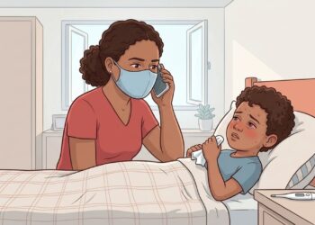 Febre alta, tosse, olhos avermelhados e manchas que começam no rosto podem levantar a suspeita de sarampo