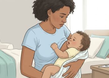 Bebê que parecia apenas resfriado, mas começa a respirar rápido e tem dificuldade para mamar, pode estar com bronquiolite