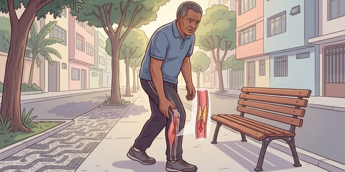 Dor na panturrilha ao caminhar que melhora com o repouso nem sempre é apenas problema muscular: pode indicar circulação reduzida nas pernas