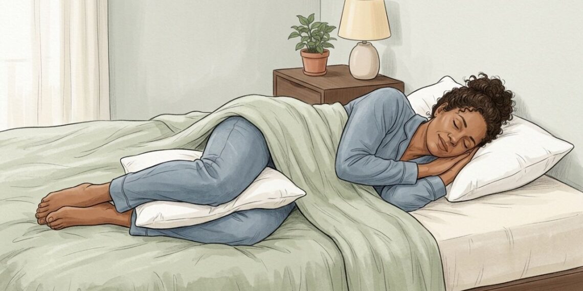 Dormir de barriga para cima ou de lado: qual posição protege a coluna durante a noite?