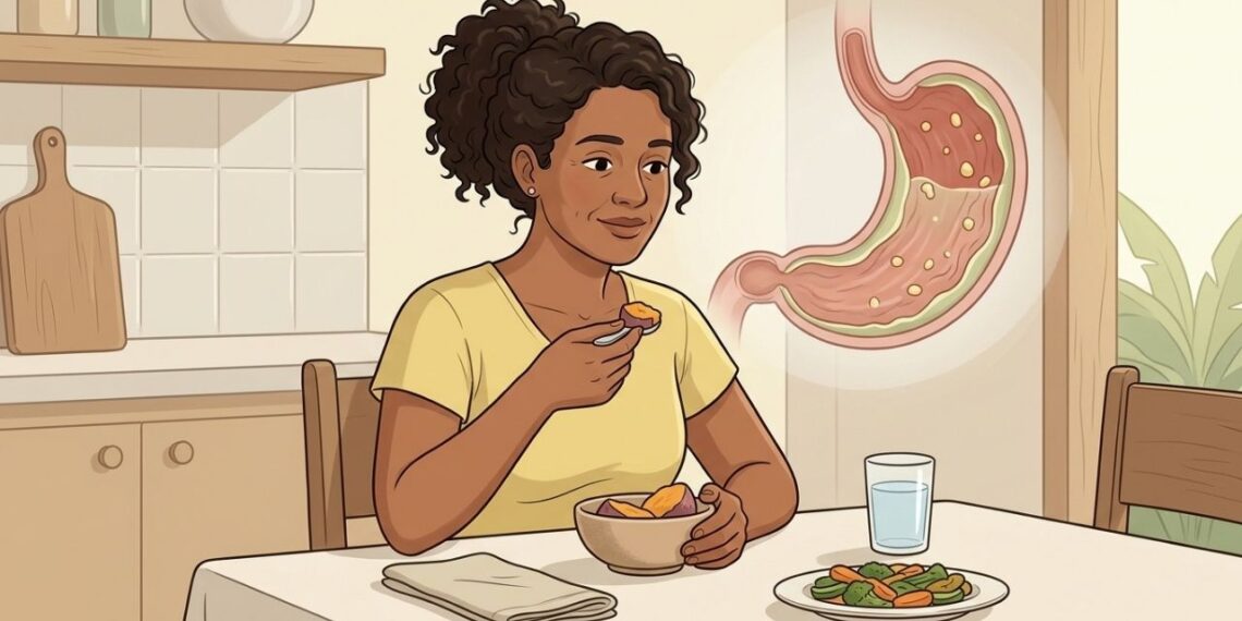 Gastrite: como o consumo de batata-doce pode ajudar a proteger a mucosa do estômago