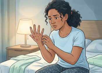 Coceira que piora muito à noite e aparece entre os dedos nem sempre é alergia: pode ser escabiose