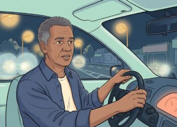 Luzes dos carros ficam cercadas por halos e dirigir à noite se tornou mais difícil? A catarata pode começar assim