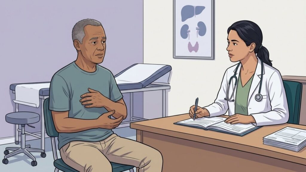 Prurido generalizado sem marcas na pele pode ter origem hepática, renal ou hormonal.