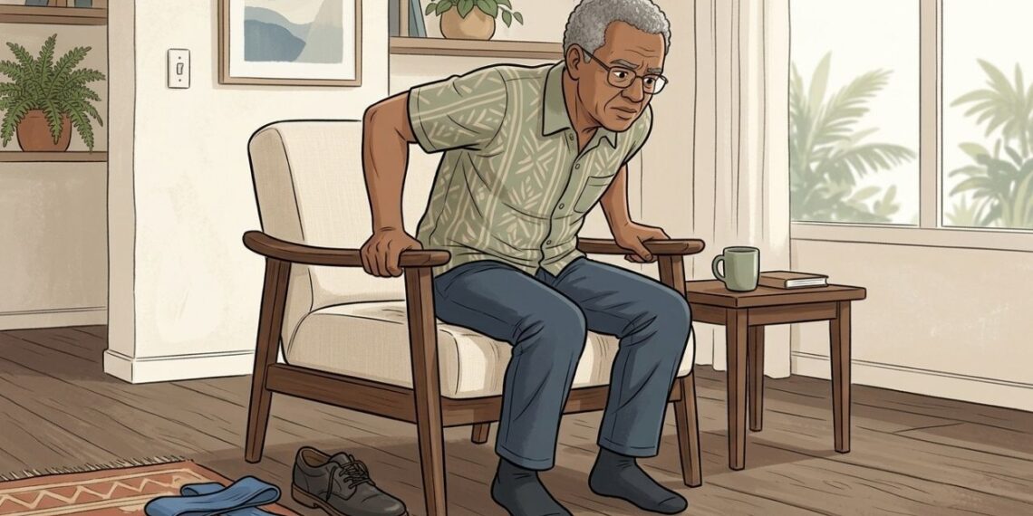 Precisar apoiar as mãos para se levantar da cadeira depois dos 60 não é apenas efeito da idade: pode indicar sarcopenia