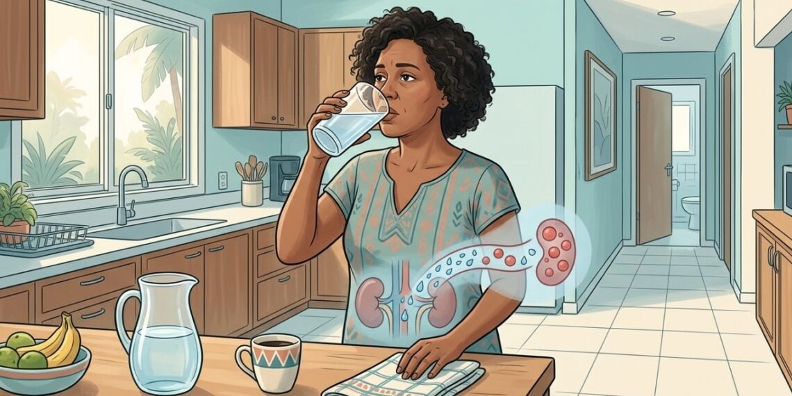 Ter sede excessiva e urinar muito ao longo do dia pode ser um dos primeiros sinais do diabetes tipo 2