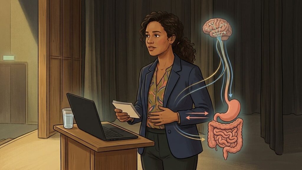 Respirar lentamente ajuda a reduzir a resposta intestinal provocada por tensão e ansiedade.