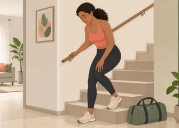 Dor no joelho ao descer escadas nem sempre é desgaste da idade: pode ser um sinal de sobrecarga ou fraqueza muscular