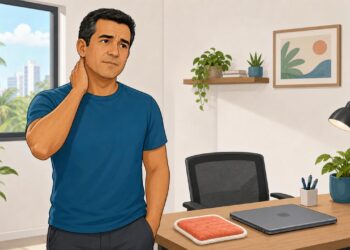 Dor no pescoço e no ombro esquerdo: quando é tensão muscular e quando merece avaliação do coração